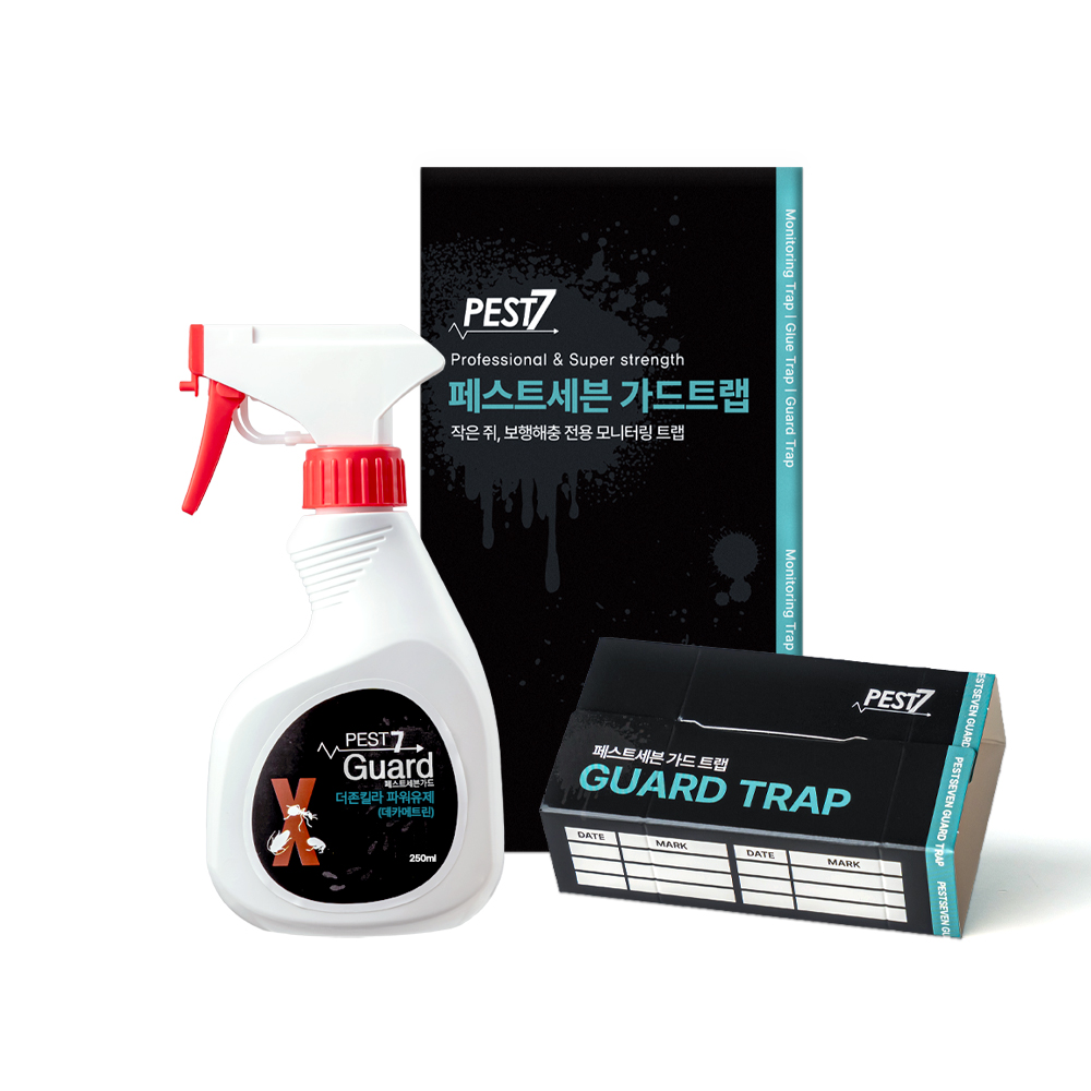 페스트세븐 가드250ml + 페스트세븐 가드트랩(5매입) 바퀴벌레약 퇴치 퇴치법 퇴치제 살충제 트랩 끈끈이 - 상품 이미지