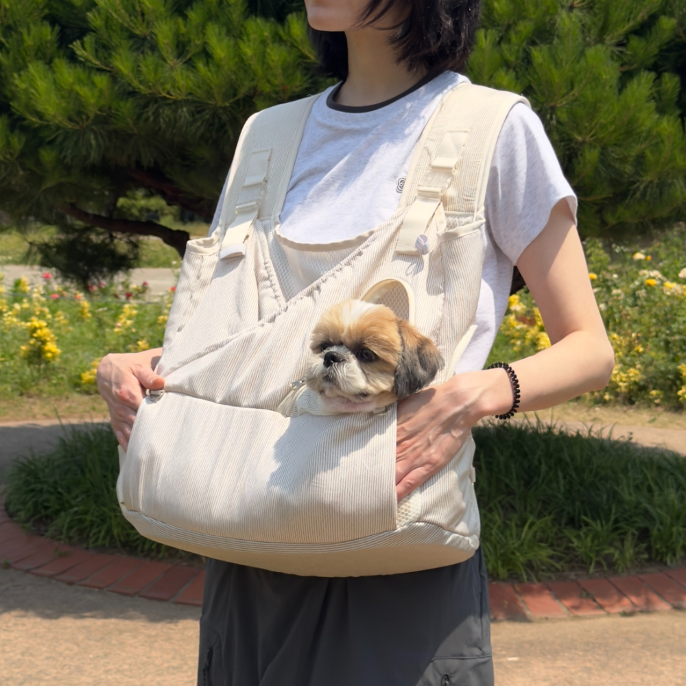 강아지 포대기 애견 슬링백 앞가방 모드니펫 산책 이동가방 백팩 S - 상품 이미지