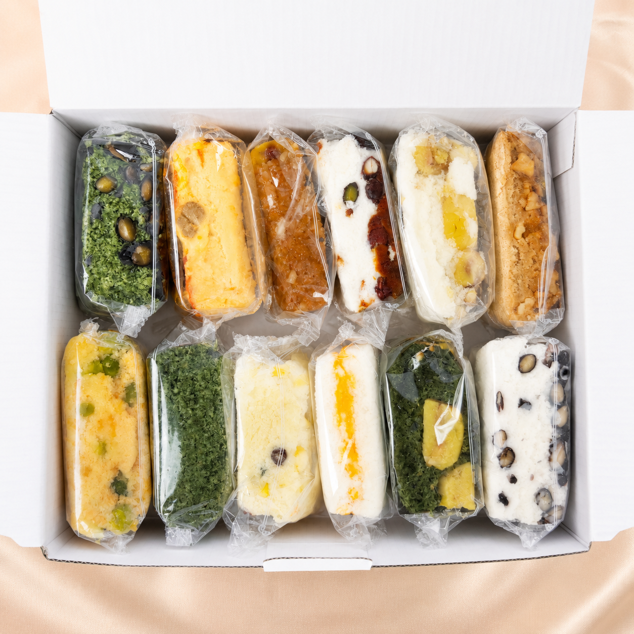 떡선물세트 개별포장 단체선물 아침대용 다양한맛 12종 설기떡 - 상품 이미지