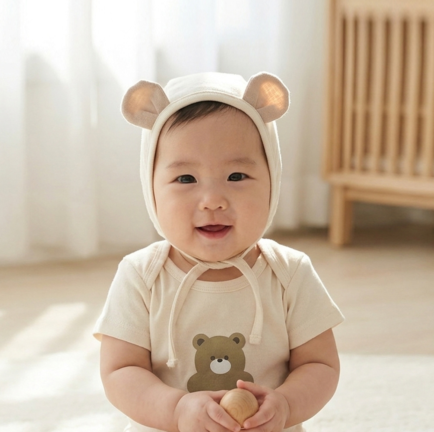신생아출산선물 모던코지 큐트 베어 바디슈트 세트 신생아 백일복 조카돌선물 이미지 7