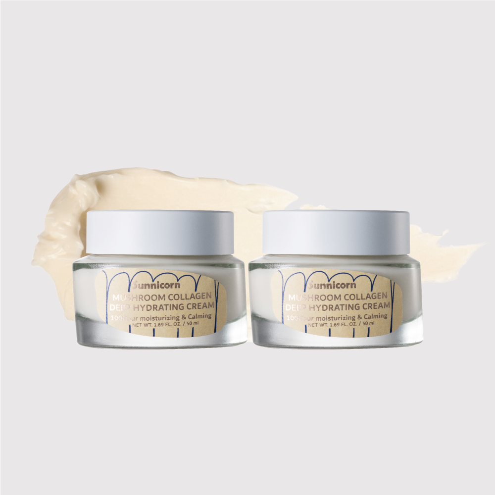 써니콘 비건 수분크림 머쉬룸 콜라겐 진정 민감성 딥하이드레이팅 50ml, 2개 - 상품 이미지