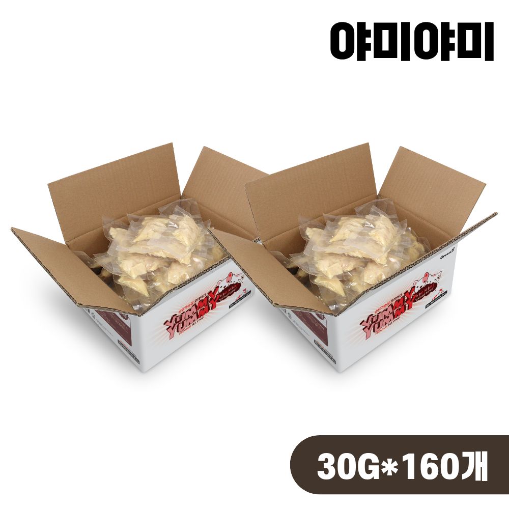 야미야미 닭가슴살 통살간식 후레이크, 30g, 160개 - 상품 이미지