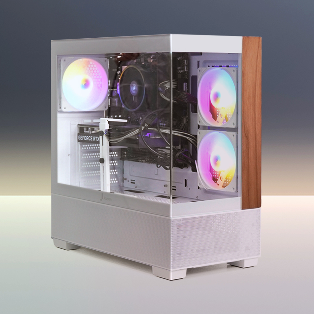 주연테크 시프트 AMD 라이젠7 9800X3D 반본체 RAM 미포함 NVMe 512G 게이밍 컴퓨터 D6v98XHFVR-512G 화이트 - 상세 이미지 4