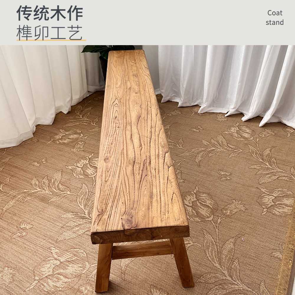 엔틱 빈티지벤치 정원 원목 전원주택 고재 의자 공원 50x26x45 - 상세 이미지 3