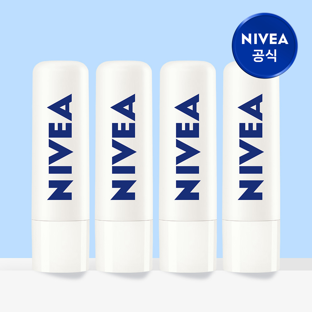 니베아 립케어 더마 SOS 케어 4.8g, 4개 - 상품 이미지