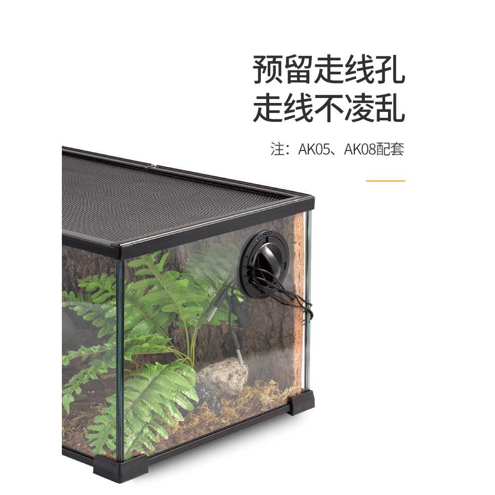 도마뱀 케이지 밀웜 게코 하우스 집 곤충 사육장 투명 31x31x30cm 이미지 6