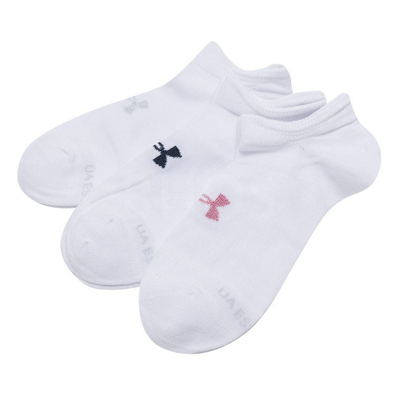 언더아머 UA Essential No Show 3pk-WHT 화이트