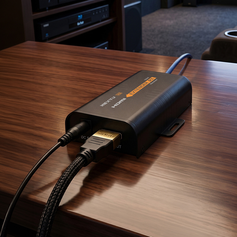 넥스트유 HDMI 150M UTP 장거리 연장기 리시버/리피터 100HDCR - 상품 이미지