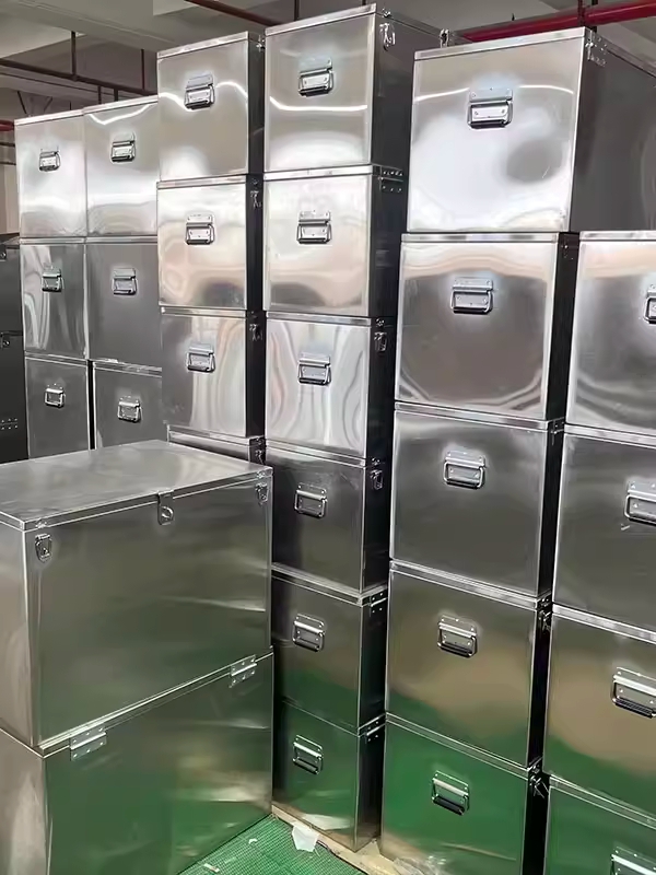 스테인리스 트럭 공구함 방수 포터 봉고 수납함 50x35x35 이미지 6