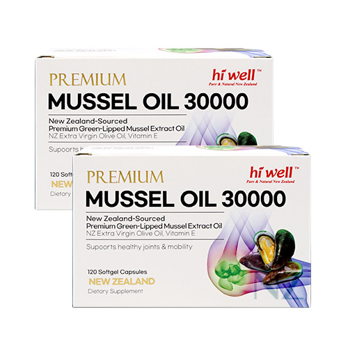 하이웰 초록홍합 30000mg 뉴질랜드 초록입 홍합 오일 관절 건강 120정, 2개 - 상세 이미지 2