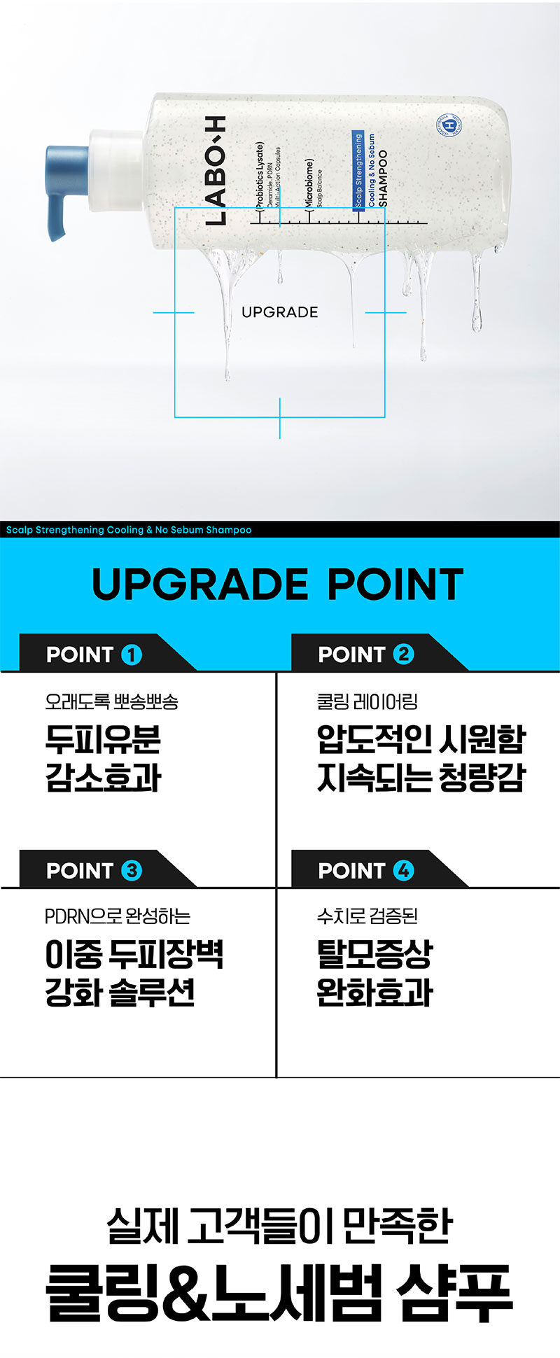 LABO-H Scalp Clarifying Cooling & No Sebum Shampoo - description 3