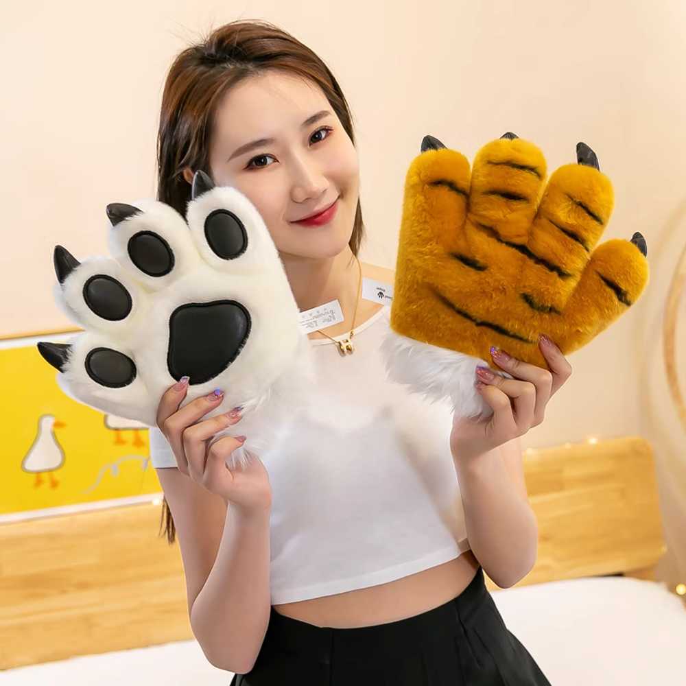 호랑이 분장 연극 코스프레 액세서리 장신구 축제 갈색 머리띠 - 상세 이미지 2