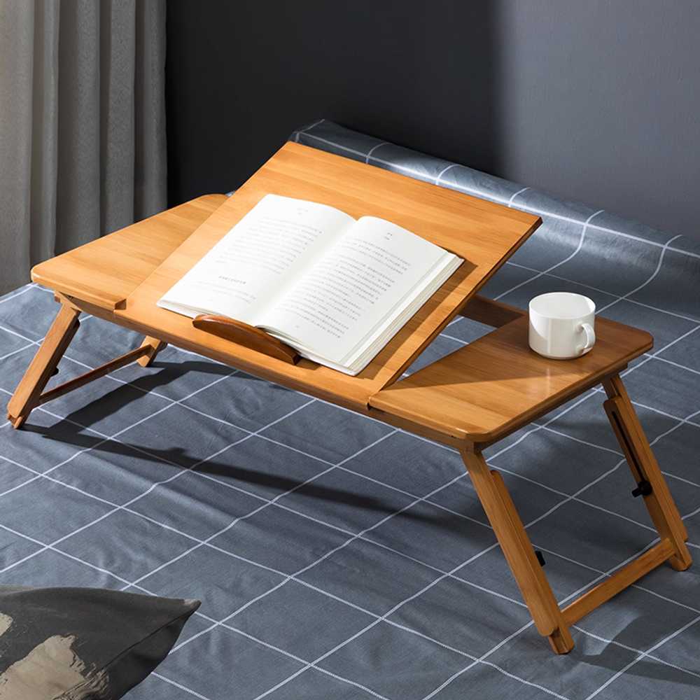 원목 접이식 테이블 우드식탁 폴딩 좌식 거실 원룸 56cm (원색) - 상세 이미지 2