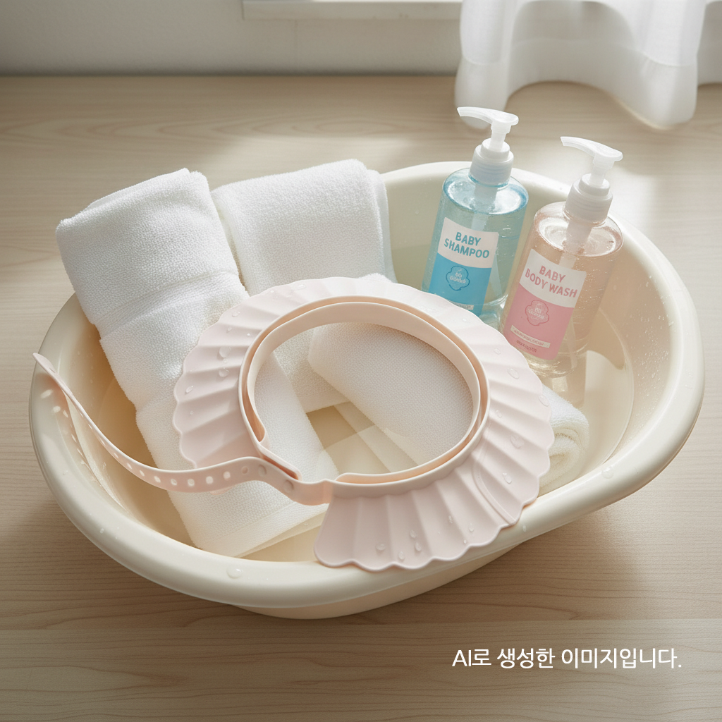 리틀그립 유아용 샴푸캡 샤워캡 머리 감기기 - 상세 이미지 5