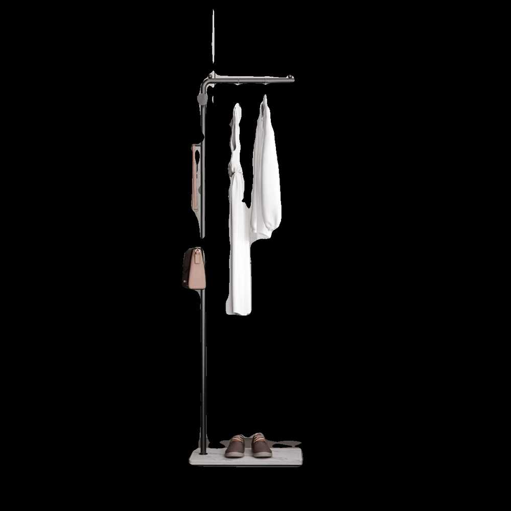 의류매장 행거 옷걸이 옷가게 철제 매장용 랙 코트 150cm 블랙화이트 이미지 6