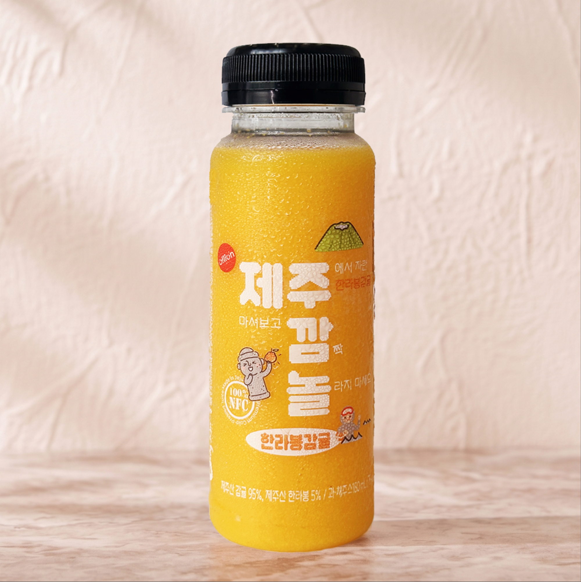 올리온 제주깜놀 100% 한라봉 감귤쥬스 180ml 1개 - 상품 이미지
