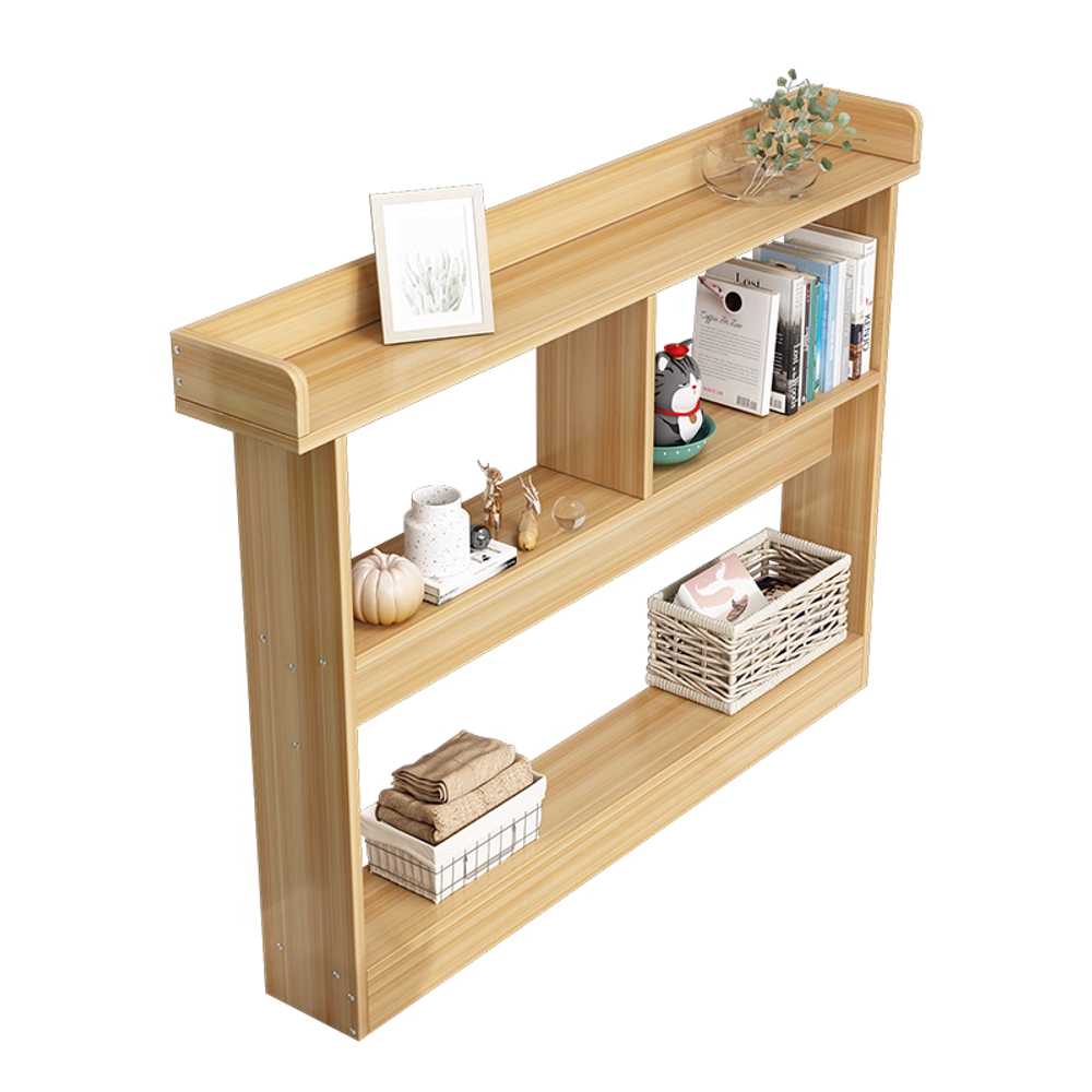 침대 헤드보드 협탁 선반 긴 틈새 수납 옆 원목 정리 100x20cm - 라이트 월넛 - 상품 이미지