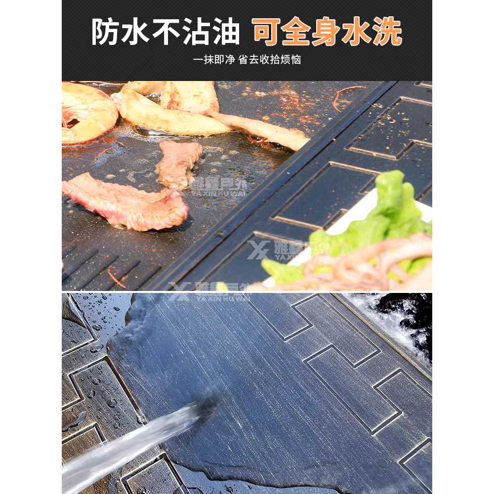 바베큐 테이블 야외 고기 정원 탁자 펜션 의자 숯불 - 상세 이미지 4