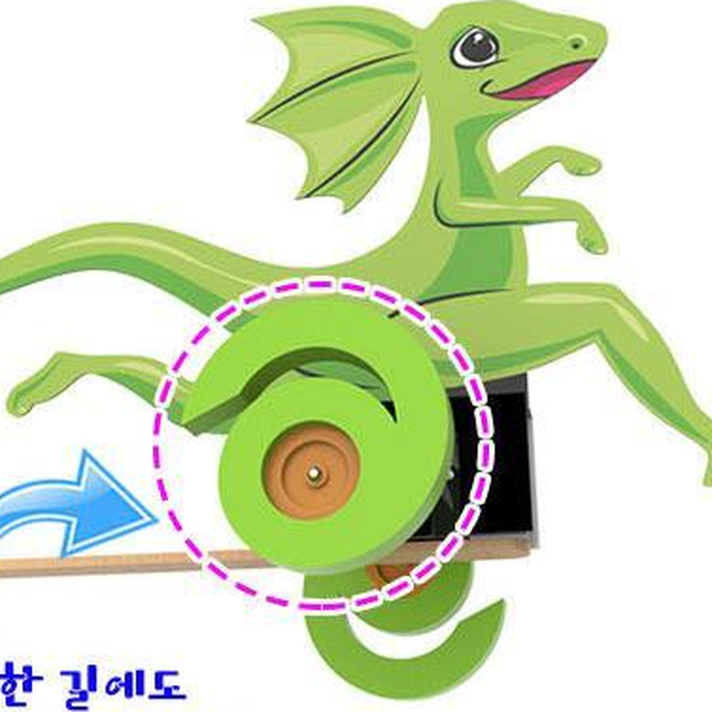 장애물통과바퀴 목도리도마뱀자동차 장애물레이싱만들기 5인세트 - 상세 이미지 3