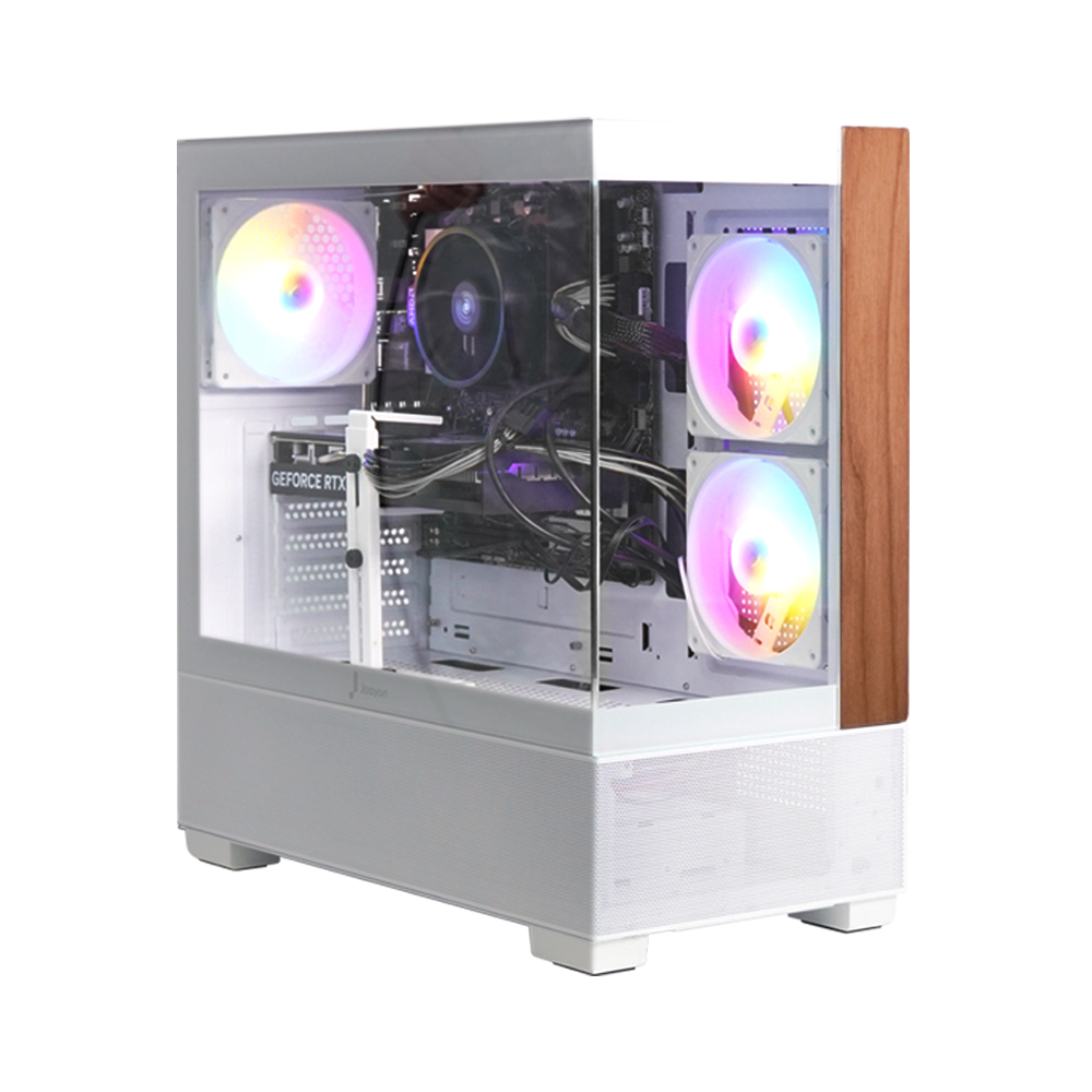 주연테크 시프트 AMD 라이젠7 9800X3D 반본체 RAM 미포함 NVMe 512G 게이밍 컴퓨터 D6v98XHFVR-512G 화이트 - 상세 이미지 5
