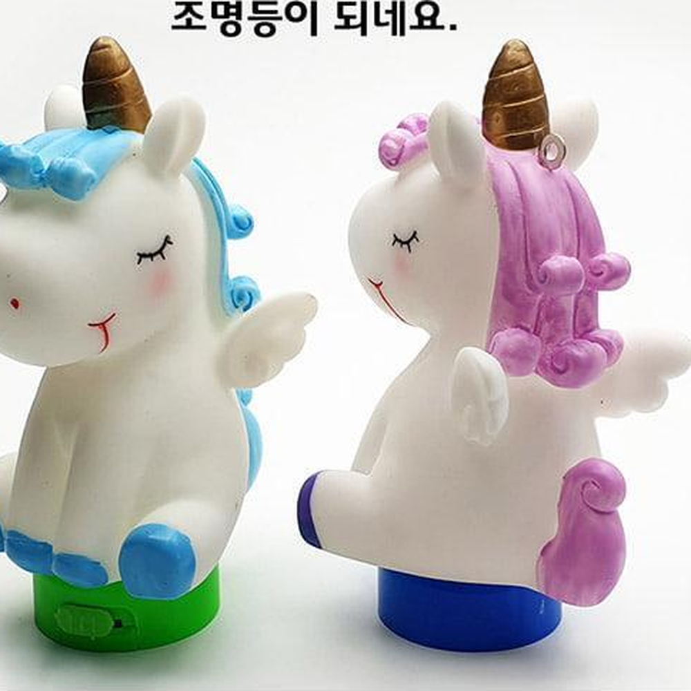 앉은유니콘인형 간편조립유니콘조명등 컬러점멸무드등 피규어조명 - 상세 이미지 3