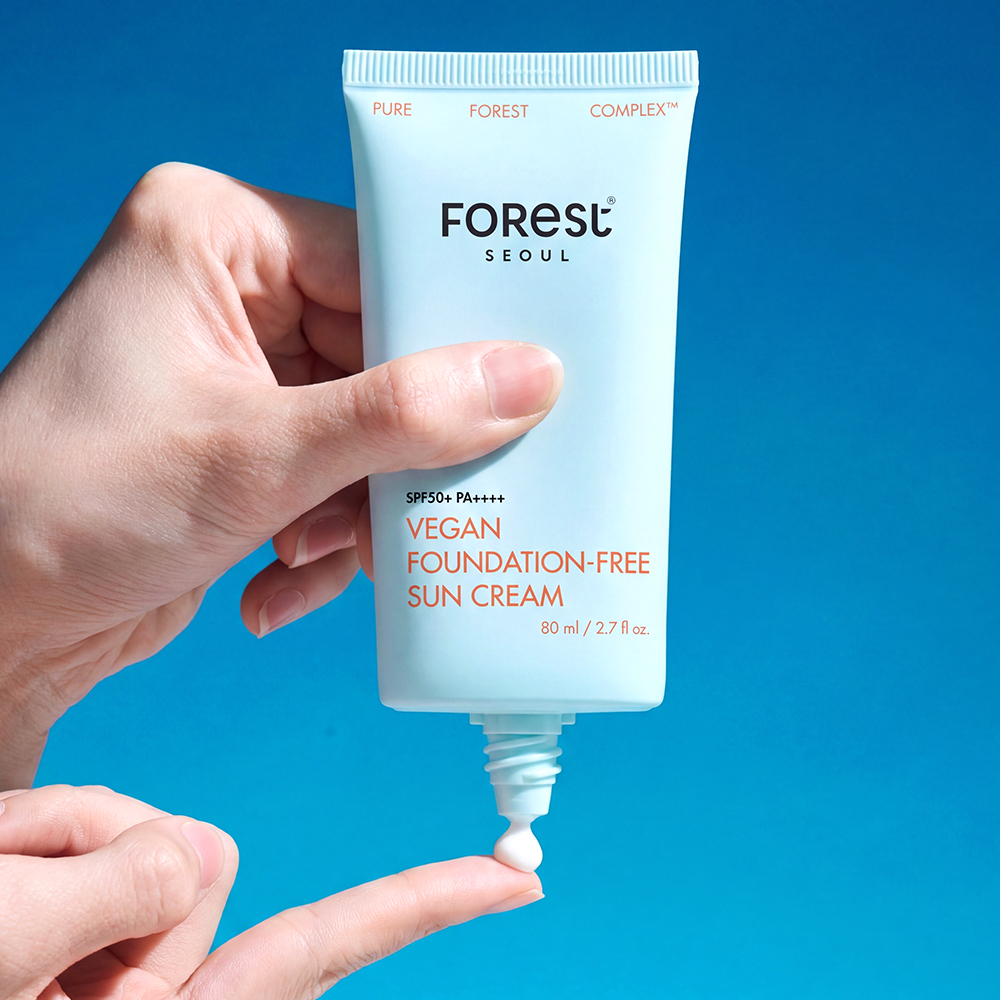 포레스트 서울 비건 파데프리 선크림 80ml(SPF50+) 대용량 / 무기자차/ 톤업선크림