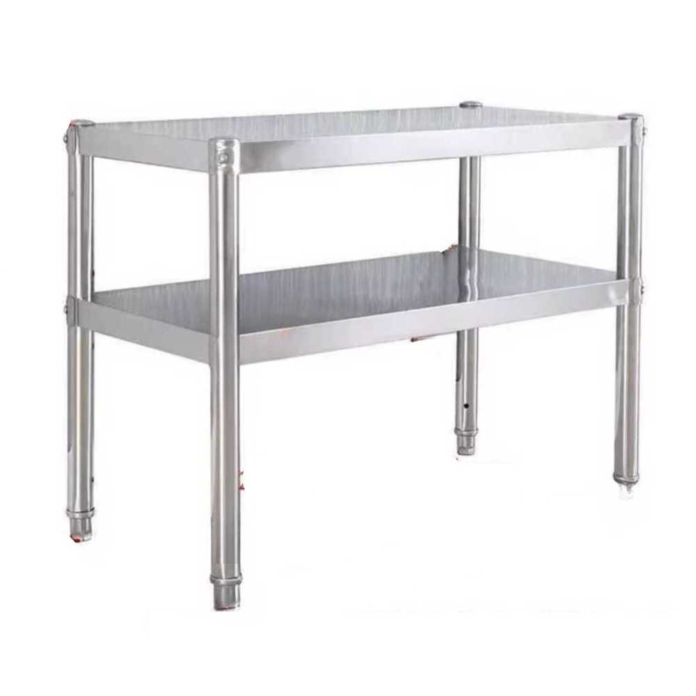 주방 작업대 스텐 낮은 바닥 조리대 씽크 선반 받침대 2단 80cm60cm35cm - 상품 이미지