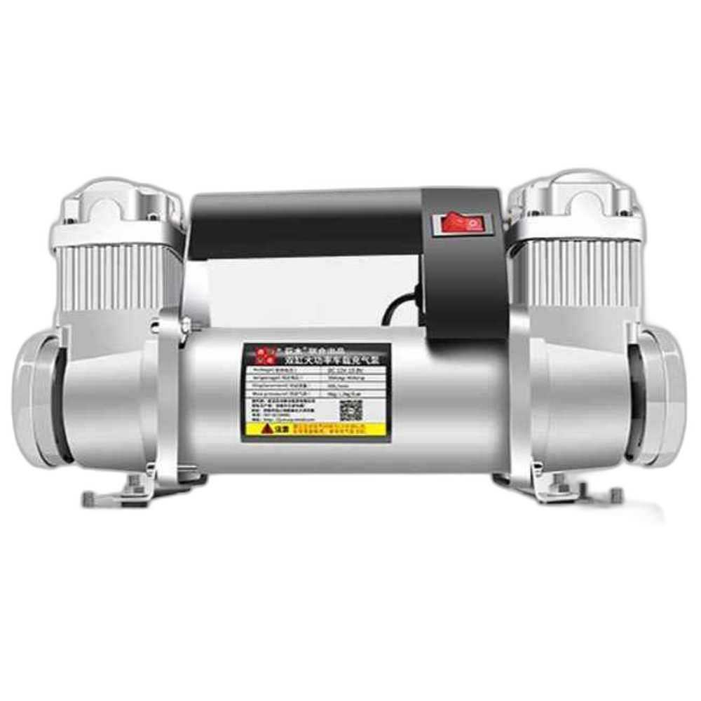 트럭용 에어 충전기 자동차 펌프 주입기 게이지 듀얼 12V 400cc 100L - 상품 이미지
