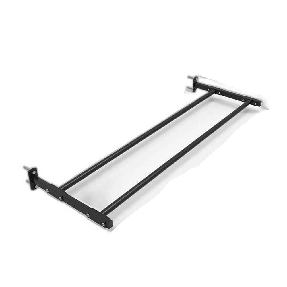짐볼 거치대 벽걸이 헬스장 보관 천장 용품 보수볼 랙 블랙 124cm 2칸 - 상품 이미지