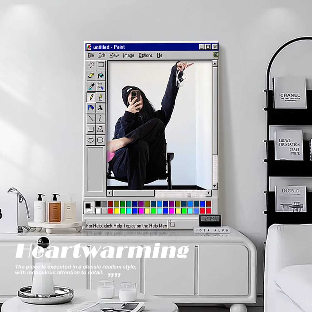윈도우 그림판 거울 포토존 소품 침실 카페 인테리어 35x50 - 상세 이미지 2