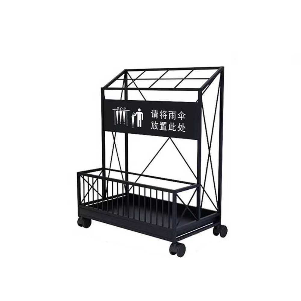 대형 우산꽂이 학원 철제 수납 카페 현관 스탠드 정리 블랙 30개 - 상품 이미지