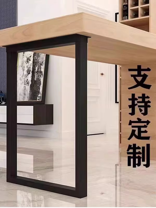 철제 책상 다리 우드슬랩 식탁 테이블 하부 프레임 가구 30x62 - 상세 이미지 4