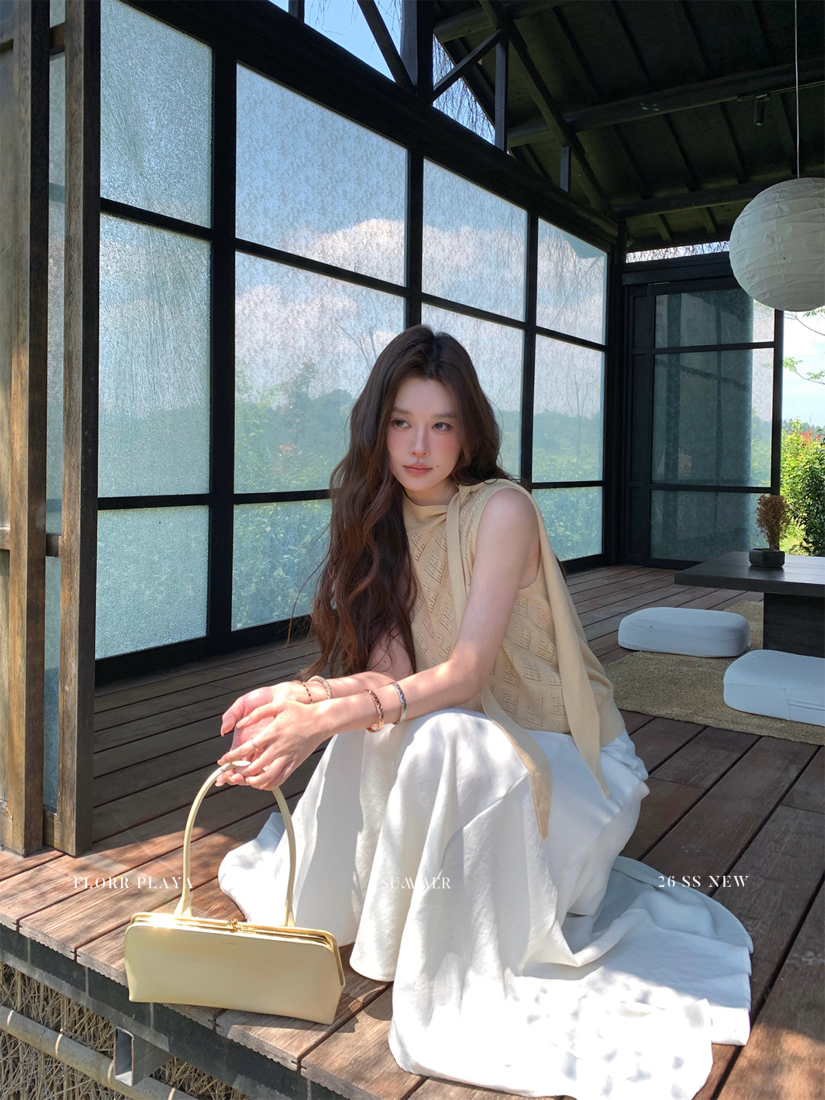 Florr 린넨 롱스커트 플레어 여성 여름 스커트 치마 - 상세 이미지 3