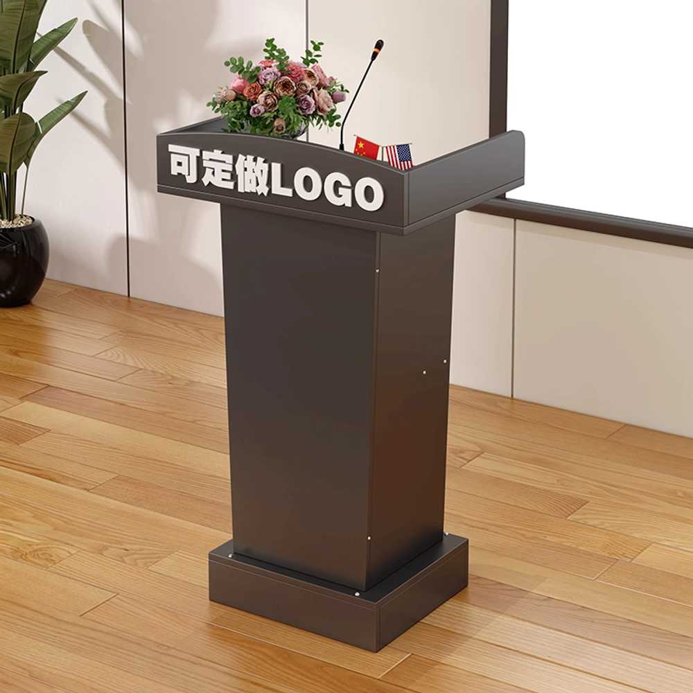 교탁 연단 강의대 회사 발표대 대형 발언대 교탁 목재 밝은 나무색 - 상세 이미지 2