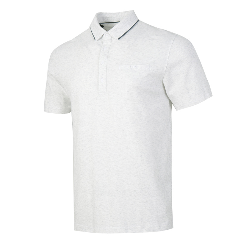 언더아머 UA Luxe Heather Polo 화이트 남성