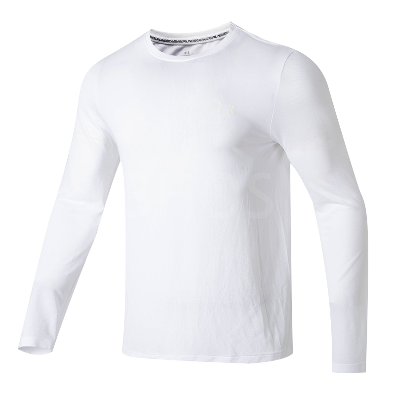 언더아머 UA SEAMLESS STRIDE LS 화이트 남성