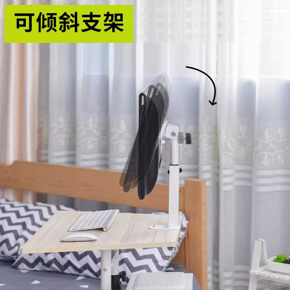 컴퓨터 카트 높이조절 프린터 트롤리 책상 병원용 앤틱 오크 리본 - 상세 이미지 5