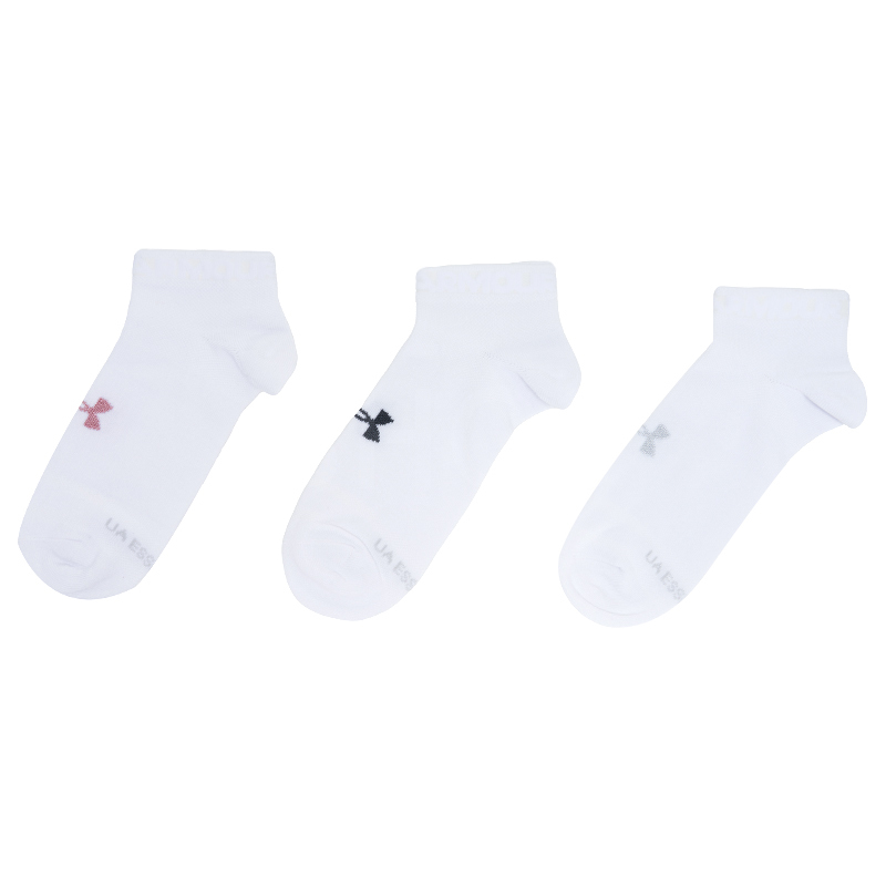 언더아머 UA Essential 로우 Cut 3pk 화이트