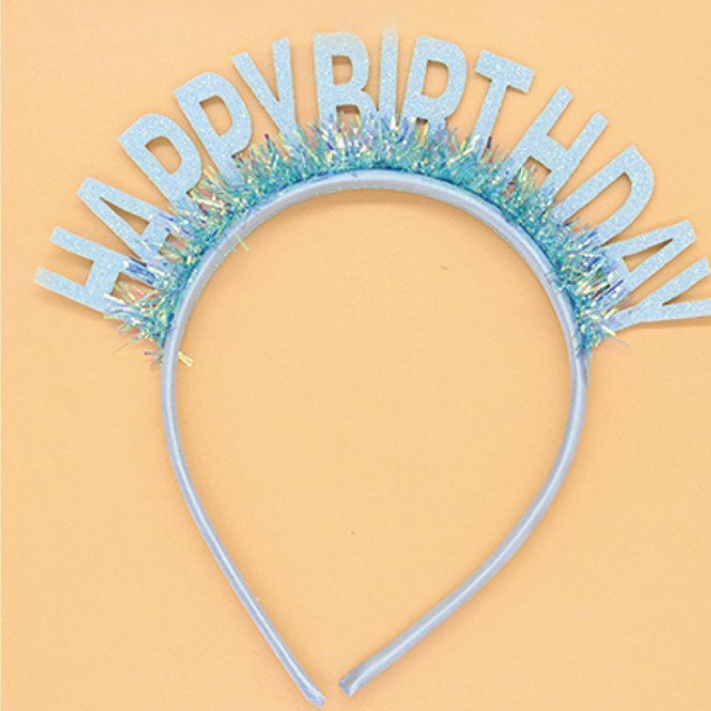반짝이펄 생일주인공머리띠 해피버스데이파티머리띠 5컬러 네컷사진생일장식 - 상세 이미지 2