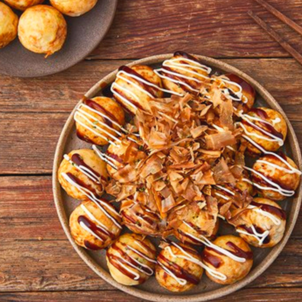 [센터합배송-폭탄가]오사카 포차 타코야끼 업소겸용 1kg 50알 문어 함량 18% 에프조리 이미지 8