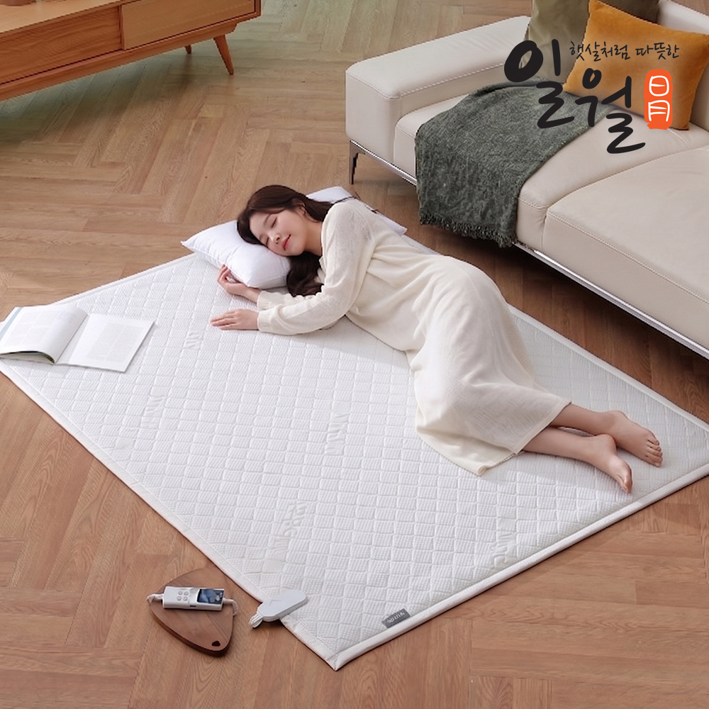 일월 프리미엄 모달 카본매트 탄소 워셔블 전기매트 분리난방 더블 - 상품 이미지
