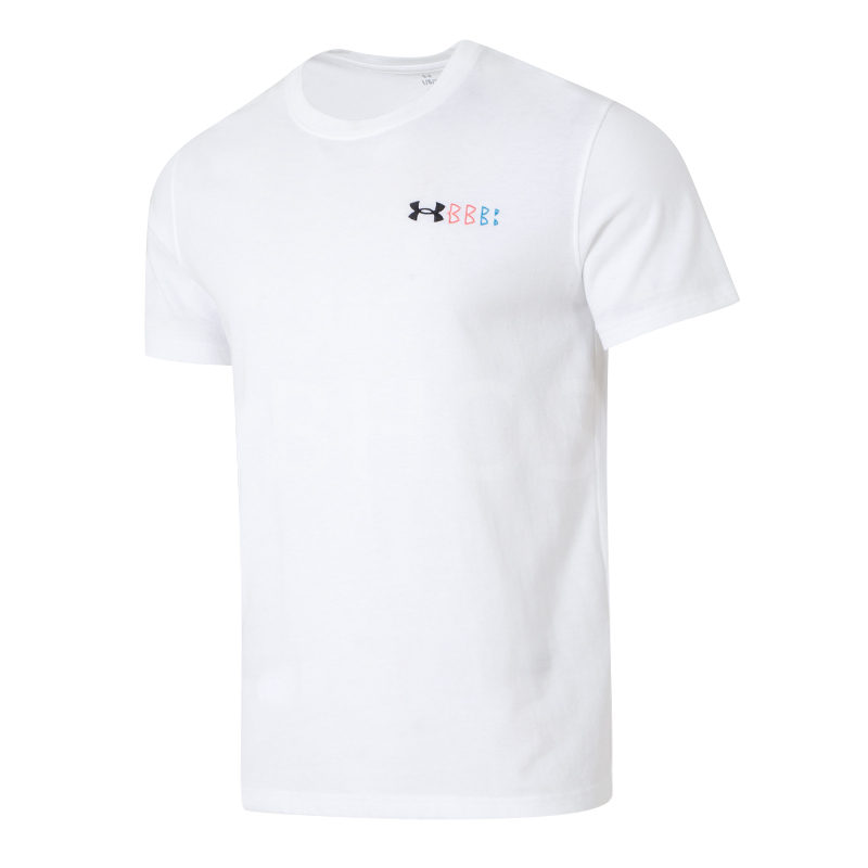 언더아머 UA HW LC LOGO REPEAT SS 화이트 남성