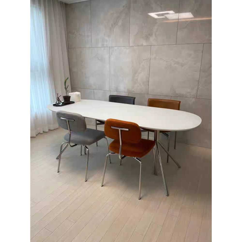 식탁 데스크 체어 디자인 벤치 모던 라운지 호텔 카페 120x60 (75cm) - 상세 이미지 4
