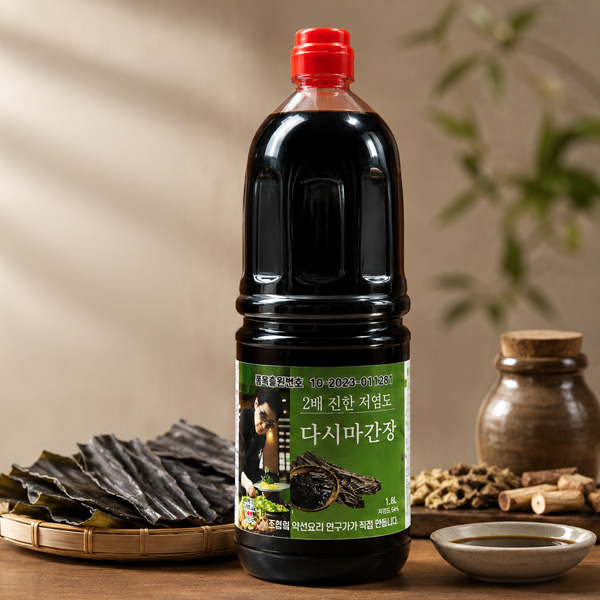 전주희 저염도 다시마간장 1.8L, 1개 - 상품 이미지