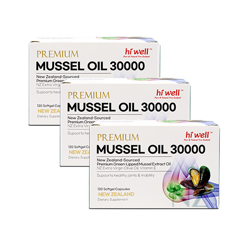 하이웰 초록홍합 30000mg 뉴질랜드 초록입 홍합 오일 관절 건강 120정, 3개 - 상세 이미지 2