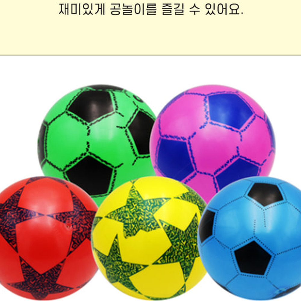 어린이놀이학교체육어린이축구공 탄성좋은축구공 랜덤색상 - 상세 이미지 2