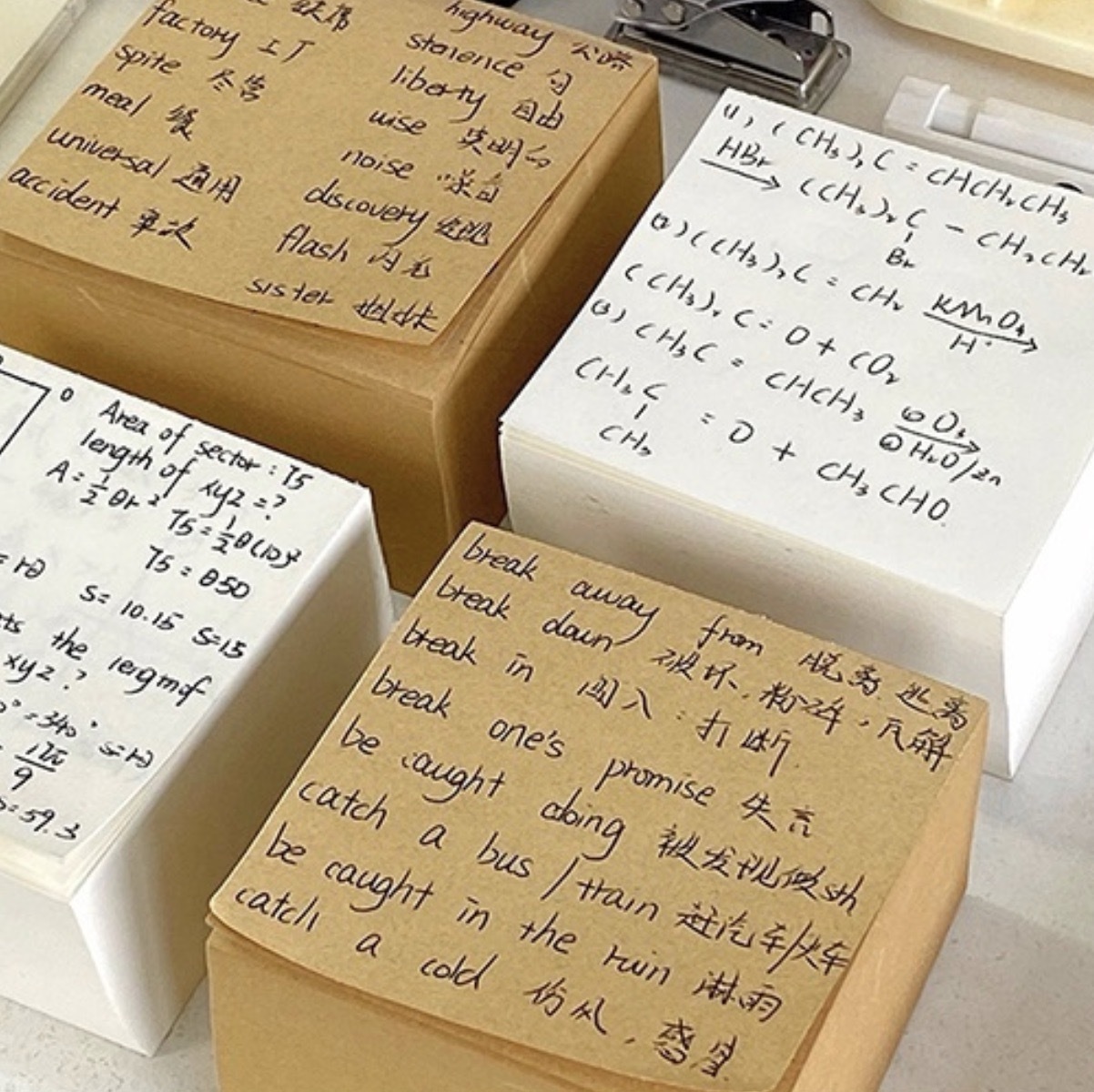 무지떡메모지 대용량메모패드 사무용메모지 - 상품 이미지
