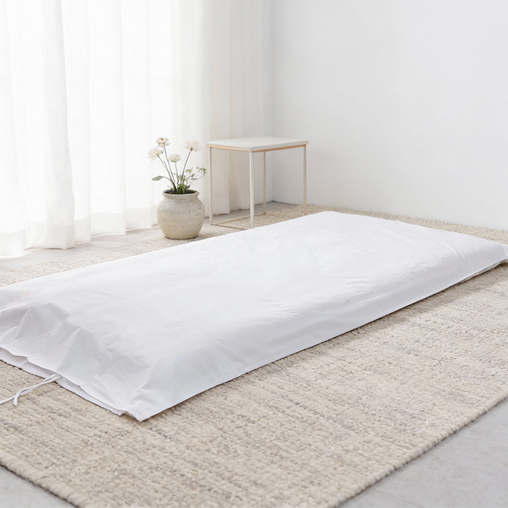 한실 요커버 구김없는 호텔침구 프리미엄 80수(고밀도 순면) 화이트, K 킹(230x240cm) - 상세 이미지 4