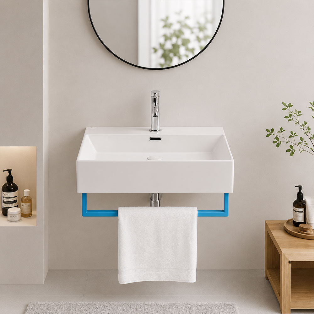 바노스 벽걸이 세면기 디엣지 6 BW-E101MW 무광 화이트 욕실 벽걸이세면대 (600) - 상세 이미지 5