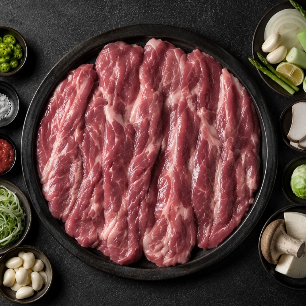 한돈 돼지 도깨비살 낙엽살 전지살 뒷고기 부속고기 앞다리살 냉동, 300g, 2개 - 상품 이미지